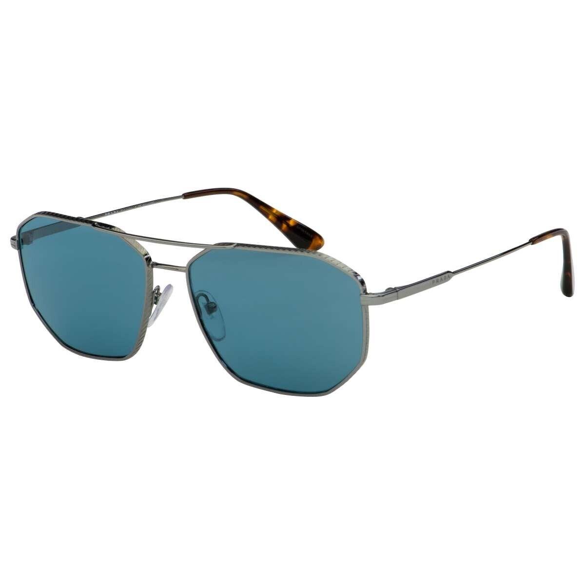 Prada Sunglasses PR 64XS 5AV 04D Gunmetal/blue For Men