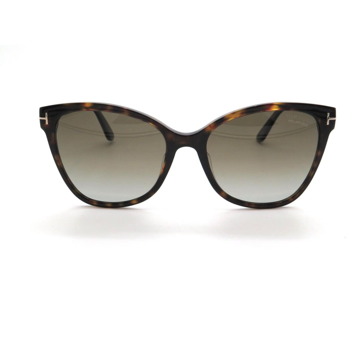 Tom Ford Ani FT 0844-F/S 52H Havana Tortoise/brown Gradient Polarized Sunglasses
