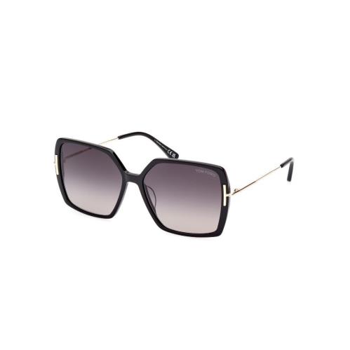 Tom Ford FT1039 Joanna 01B Shiny Black/smoke Gradient Women`s Sunglasses