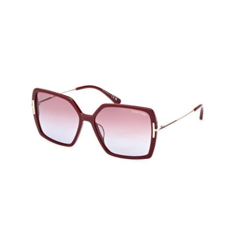 Tom Ford FT1039 Joanna 69Z Shiny Bordeaux/rose Gradient Women`s Sunglasses