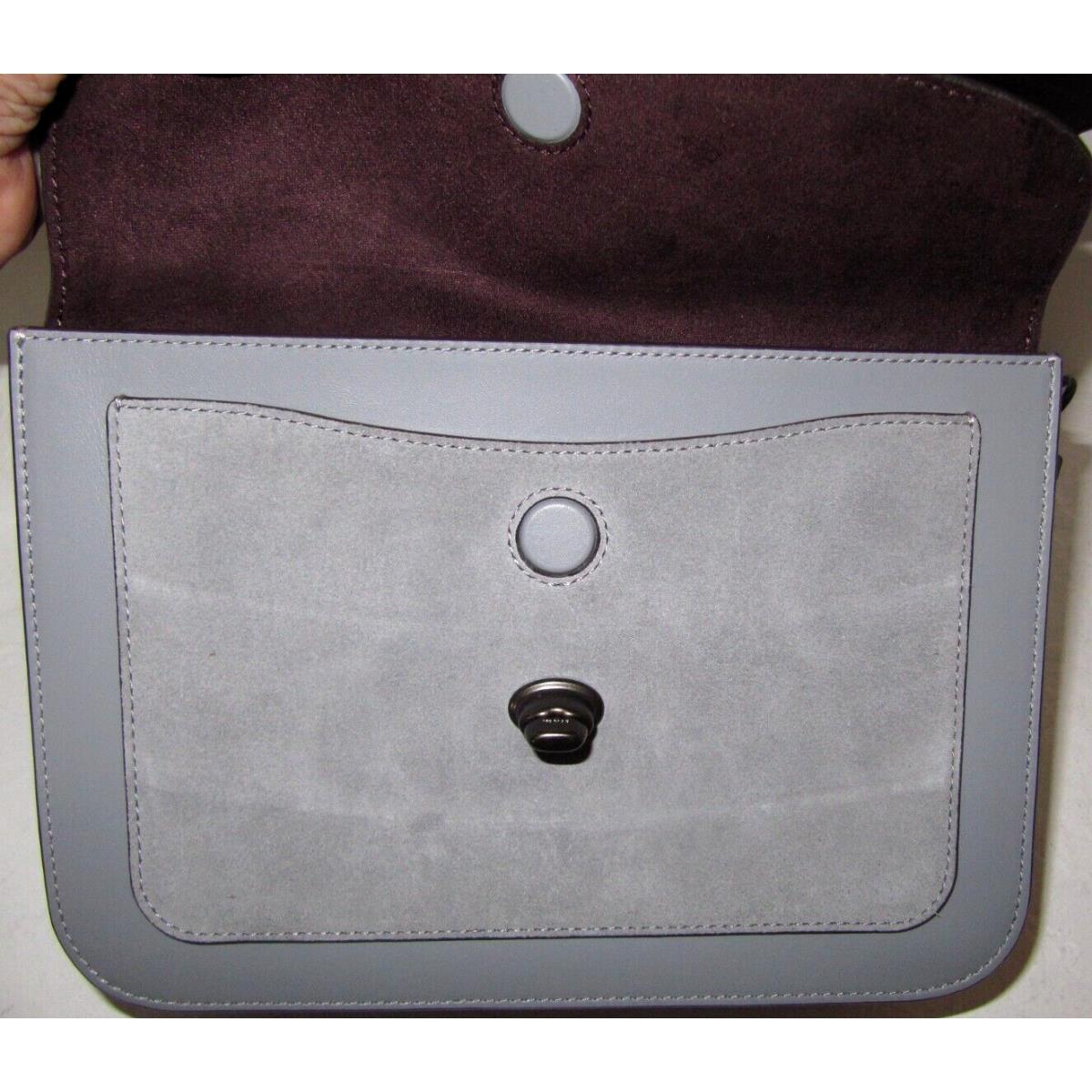 Coach  bag  Madison - Gray Handle/Strap, Gunmetal Hardware, Grey Exterior 7