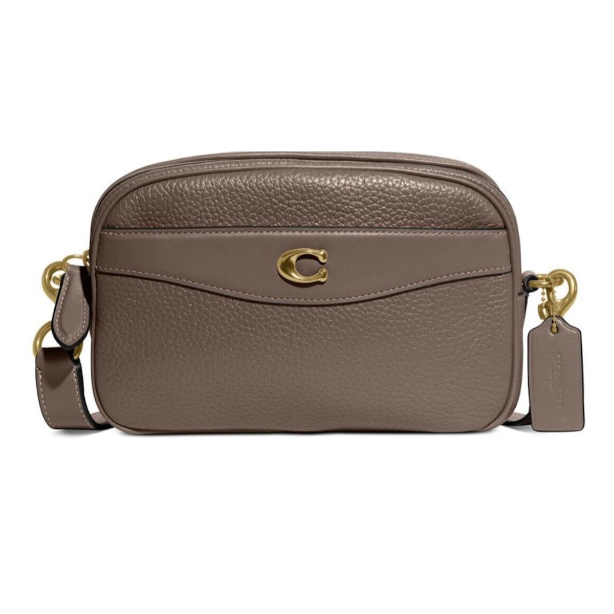 Coach Camera Brass/dark Stone Crossbody Bag