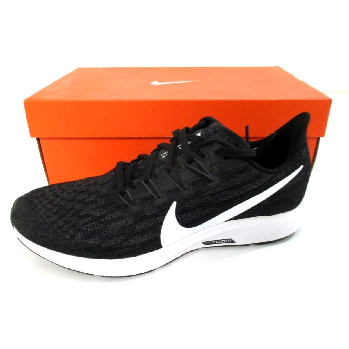 Nike Air Zoom Pegasus 36 Black Women`s Running Shoes- AQ2210 004 Size 9.5