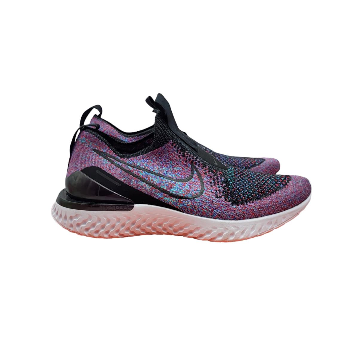 Nike Epic Phantom React Flyknit Running Shoes Womens Sz 5 Black BV0415-002