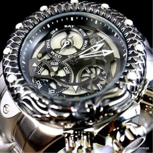 Invicta Venom Subaqua Dragon Scale Stainless Steel Guntmetal 52mm Watch - watch - | Fash Brands