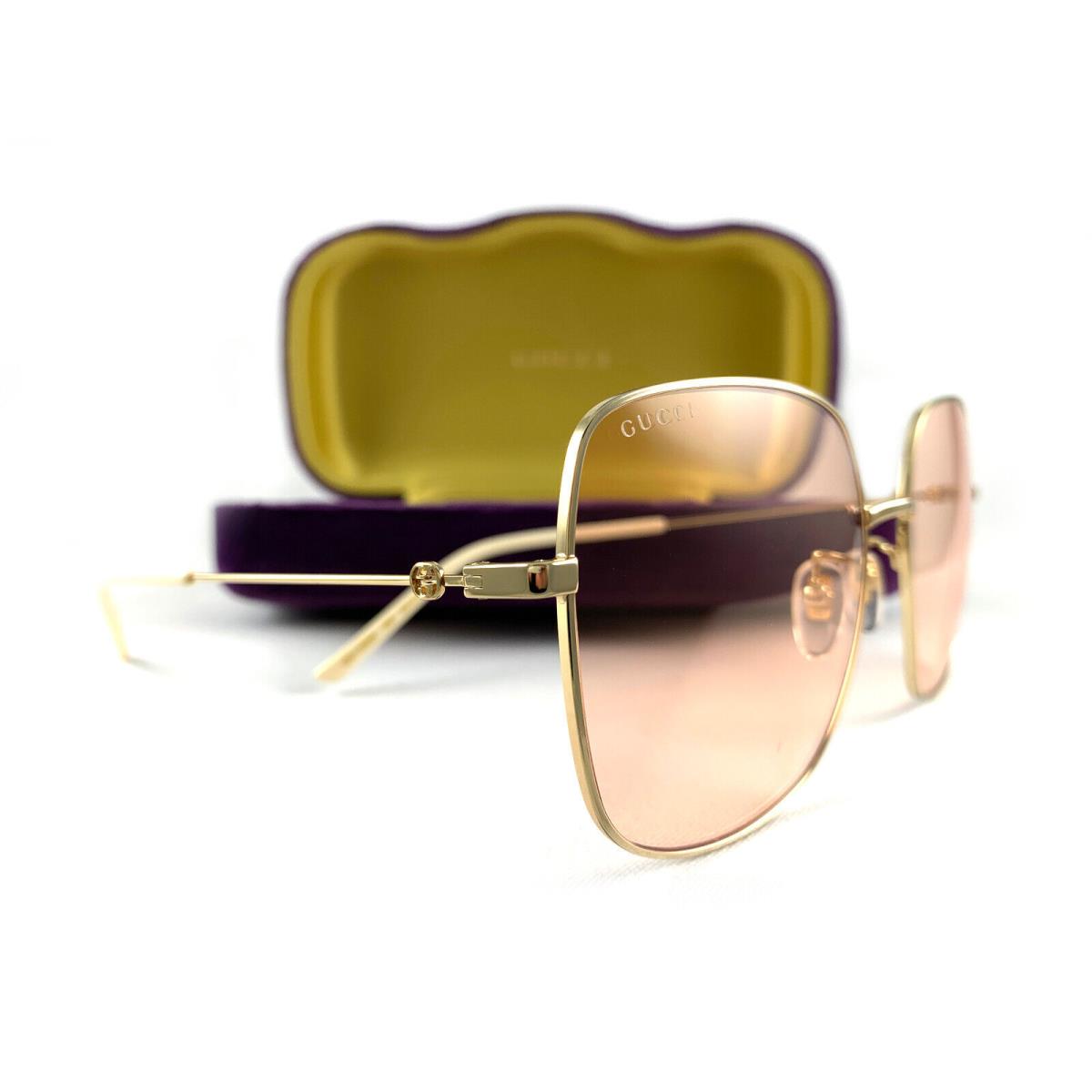 Gucci Sunglasses GG1195SK Gold Pink 002