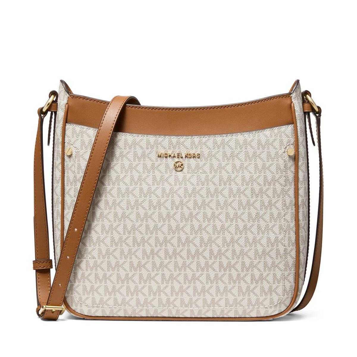 Michael Kors Jet Set Charm Crossbody Vanilla/acorn