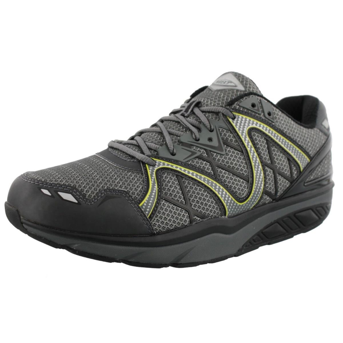 Mbt Men Simba 6 Recovery Walking Shoes Black/VolcanoGrey/Yllw