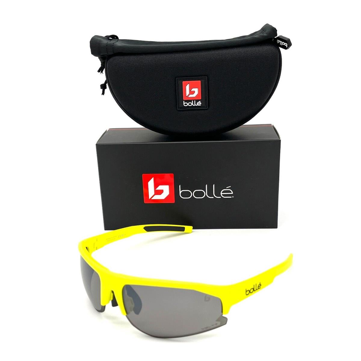 Bolle Bolt 2.0 Acid Yellow Matte / Volt Gun Polarized 67mm Sunglasses