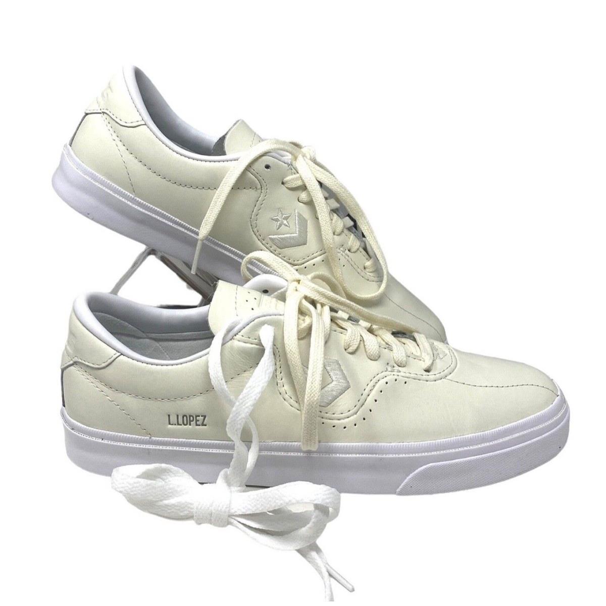 Converse Louie Lopez Pro Low Top White Women Leather Sneakers Shoes Size 170500C