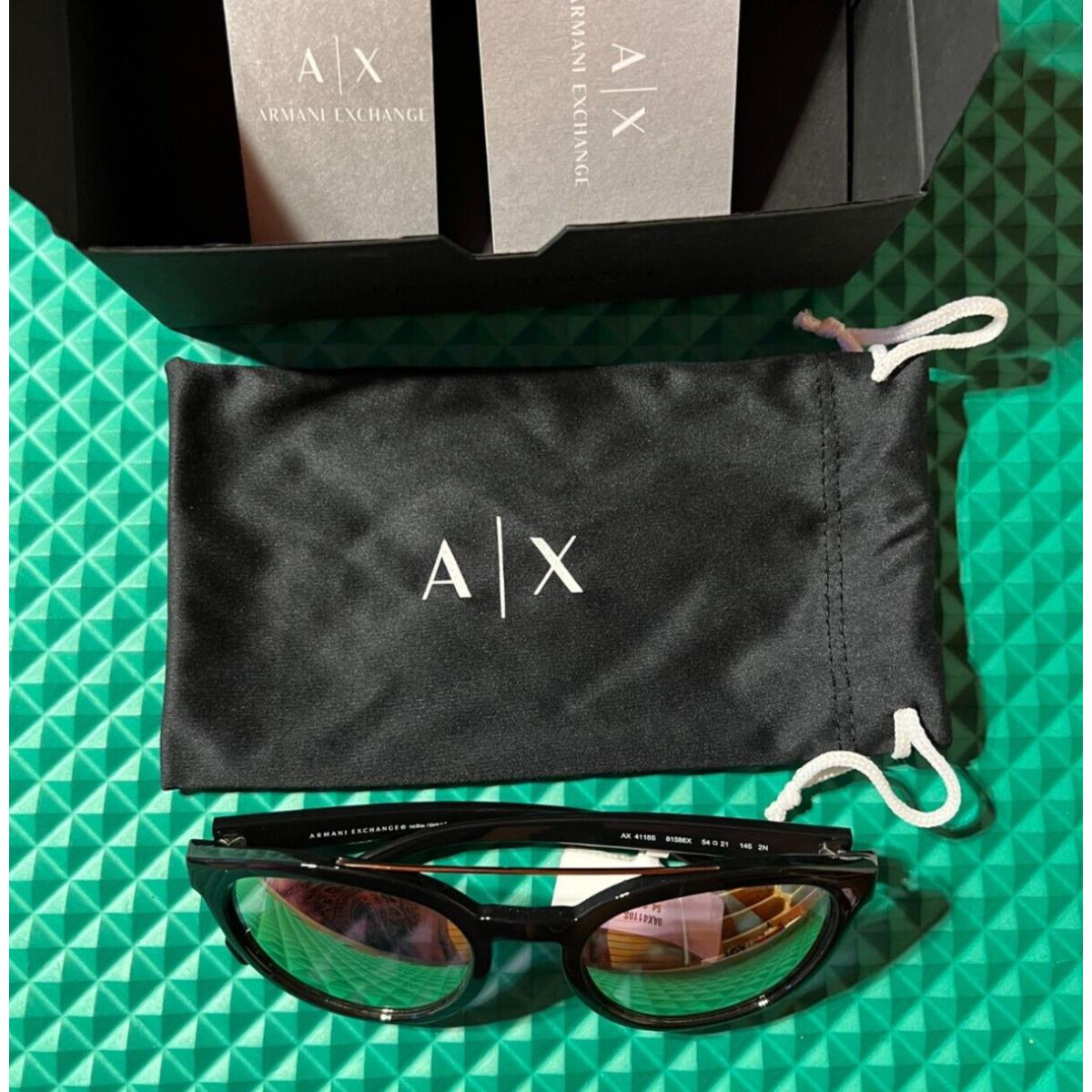 Sunglasses Armani Exchange AX 4118 S 81586X Light Violet Mirror Rose Gold