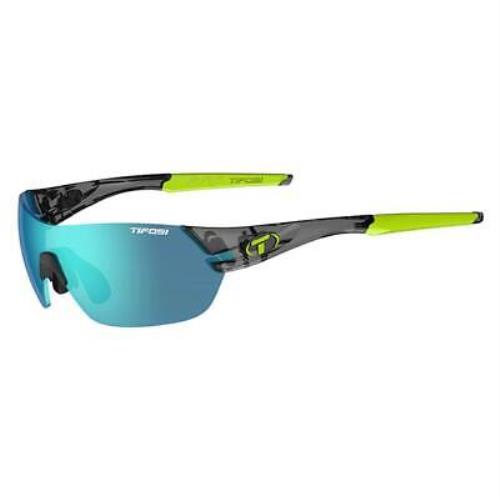 Tifosi Slice Sunglasses Crystal Smoke with Clarion Blue Lenses
