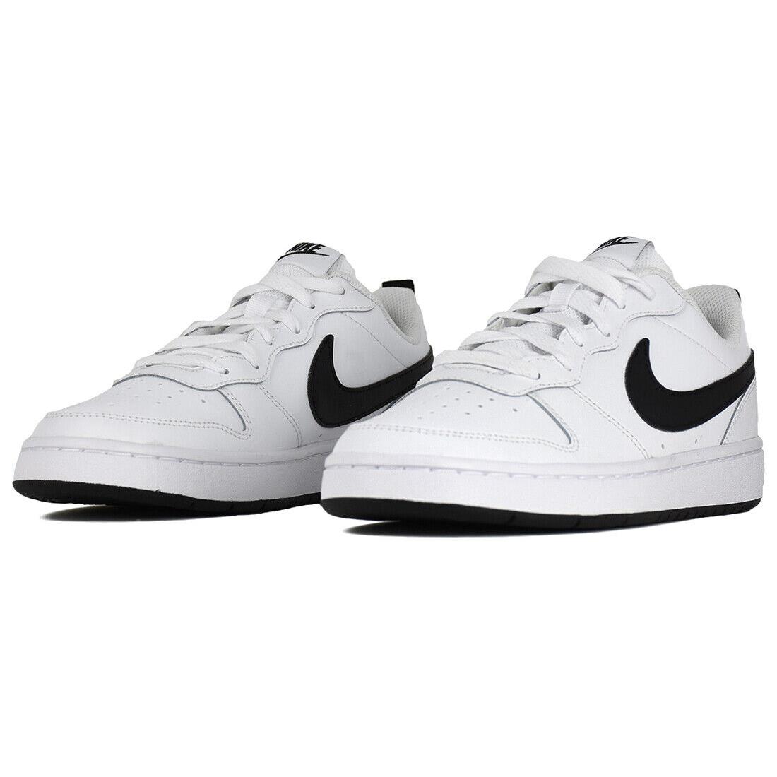 Nike Court Borough Low 2 GS Youth Shoes White/black BQ5448 0104 - white/black