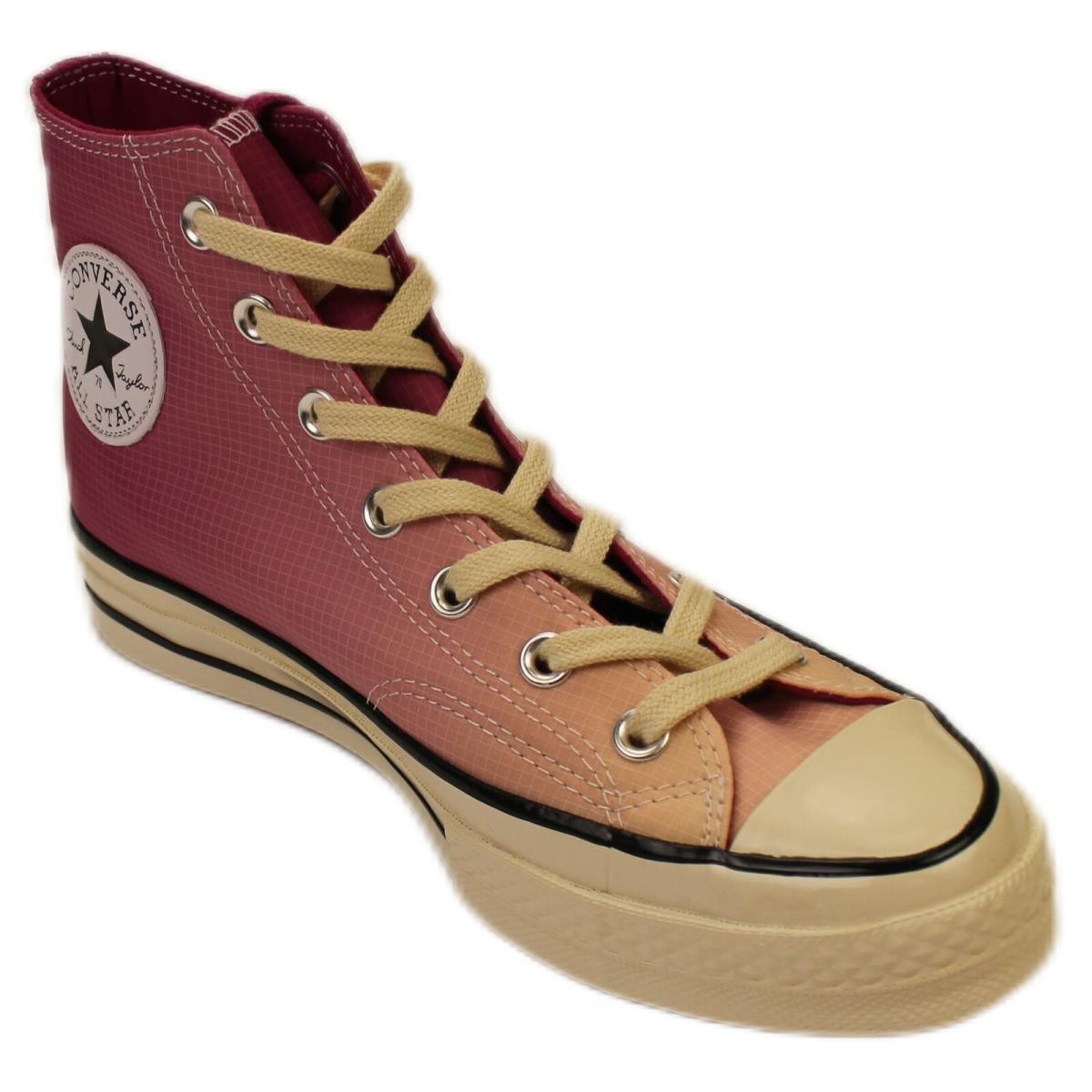 Converse Wine Chuck 70 HI Top Ombre Sneakers Maroon Yellow Size 10.5