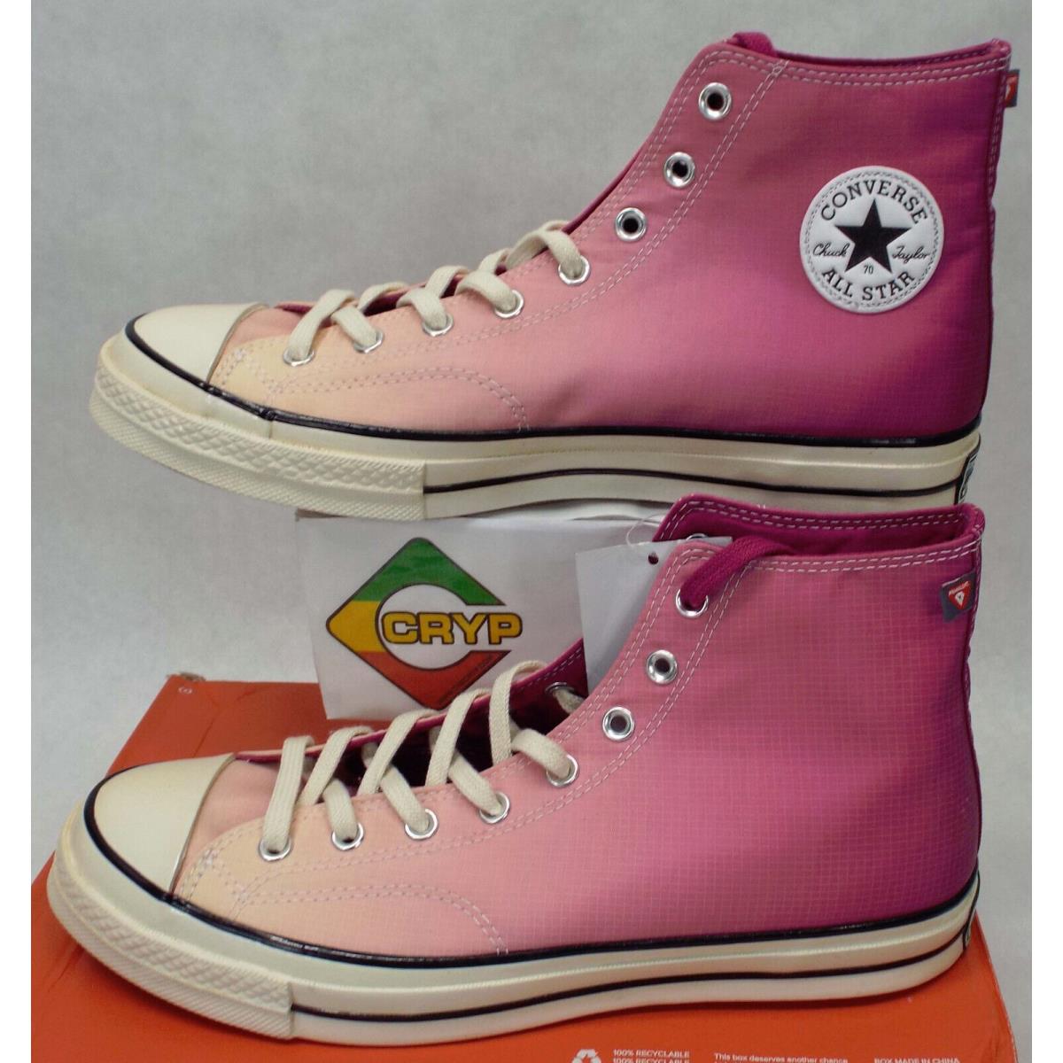 Mens 12 Converse Chuck 70 Hi Rose Pink Primaloft Shoes 168111C