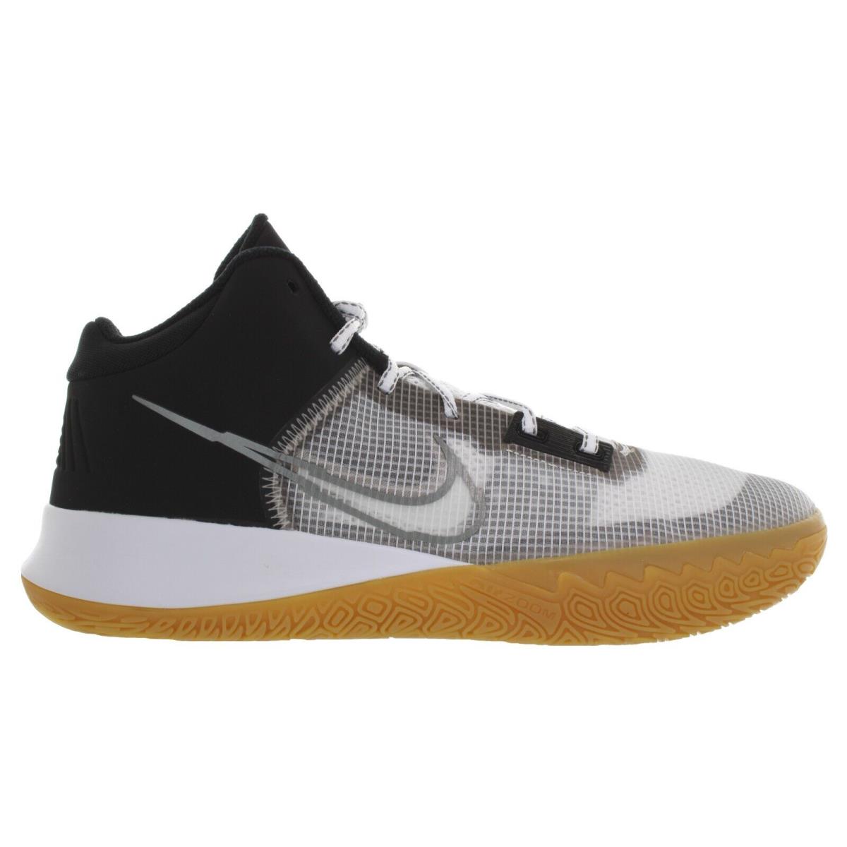 Nike Men`s Kyrie Flytrap IV Black-grey Basketball Shoes Size 13 - 14 - Black, Metallic Cool Grey, White