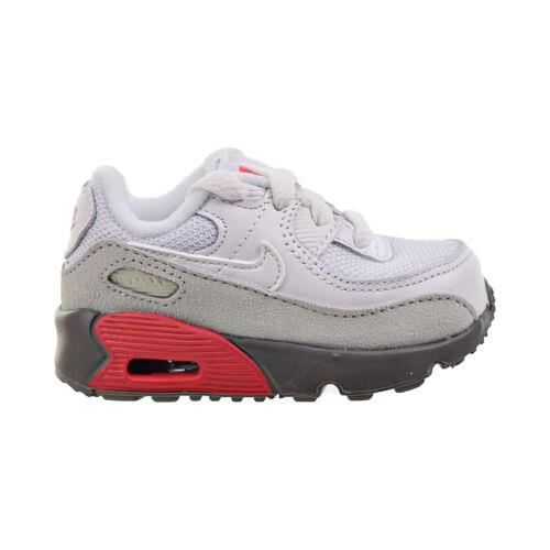 Nike Air Max 90 TD Toddler`s Shoes White-light Silver-flat Pewter CD6868-116