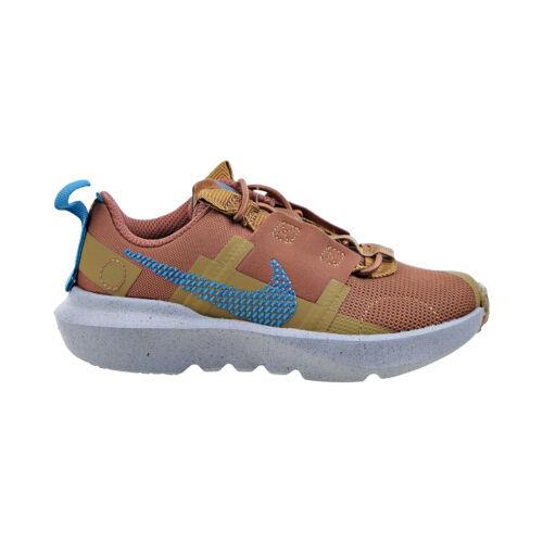 Nike Crater Impact PS Little Kids` Shoes Mineral Clay-gold DB3552-201 - Mineral Clay-Elemental Gold-Blue
