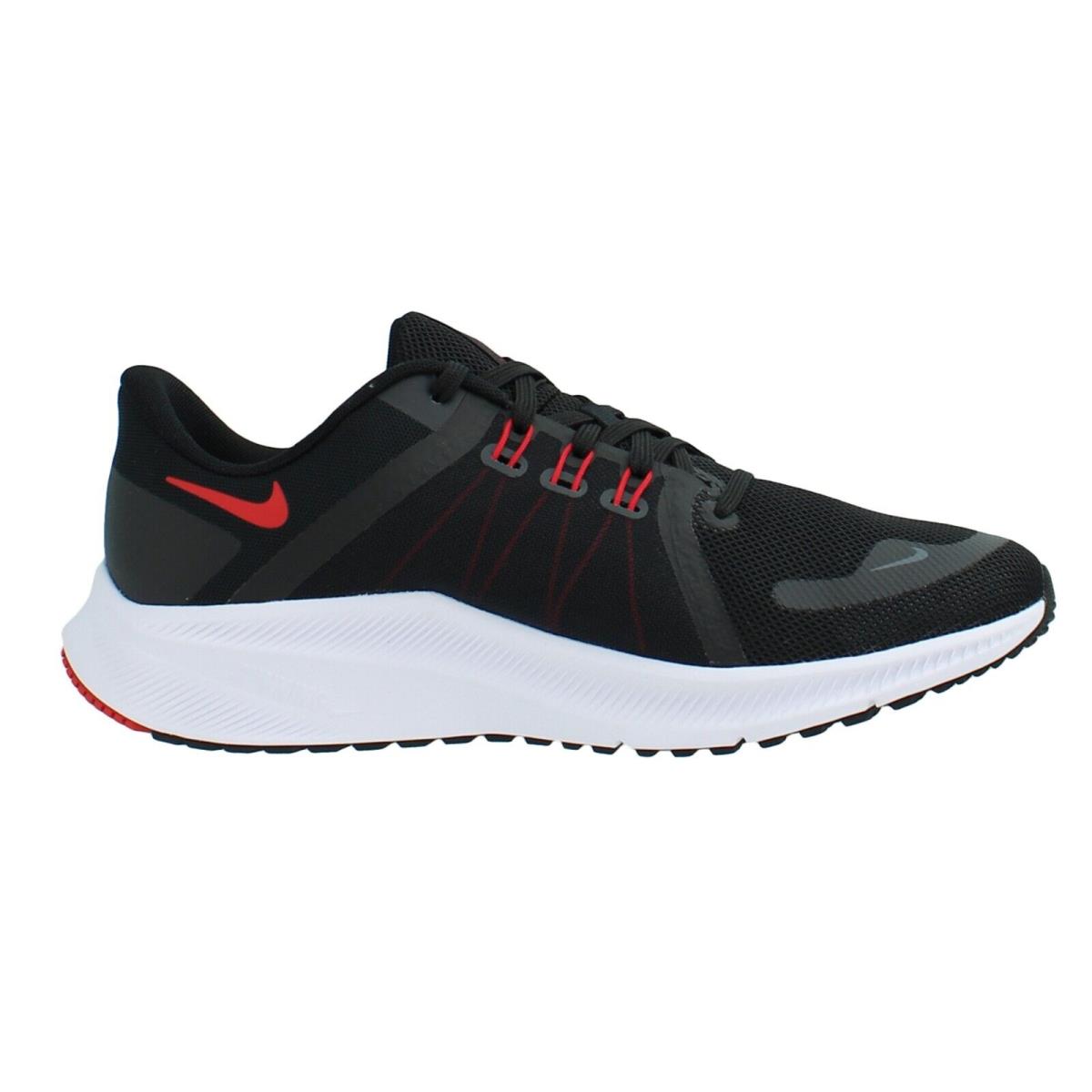 Nike Men`s Quest 4 Sneakers DA1105 Lightweight Cushioned Road Running Gym Shoes - Black