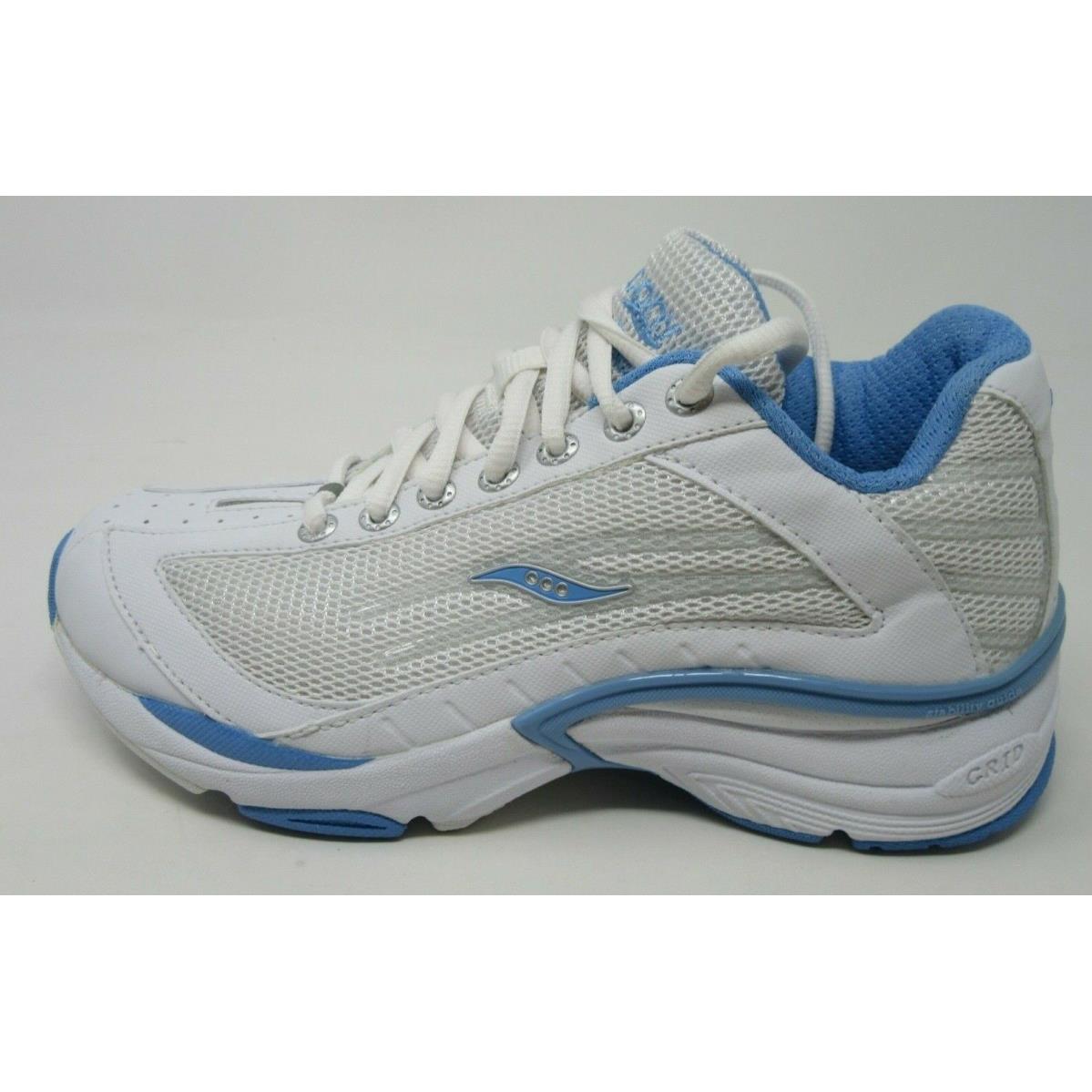 Saucony Women`s Grid Trainer Mid White/carolina Blue Running Athletic Shoes 5.5