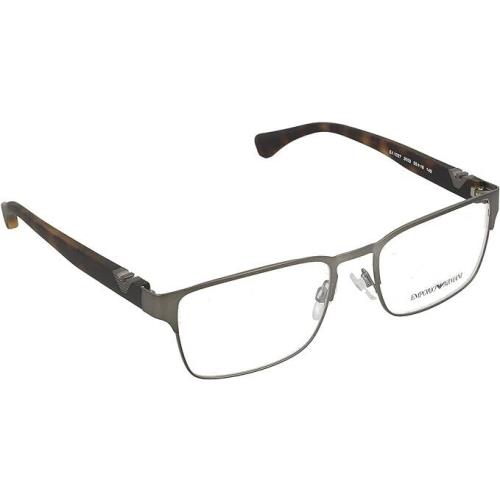 Emporio Armani Square Eyeglasses EA1027 3003 Matte Gunmetal 55mm