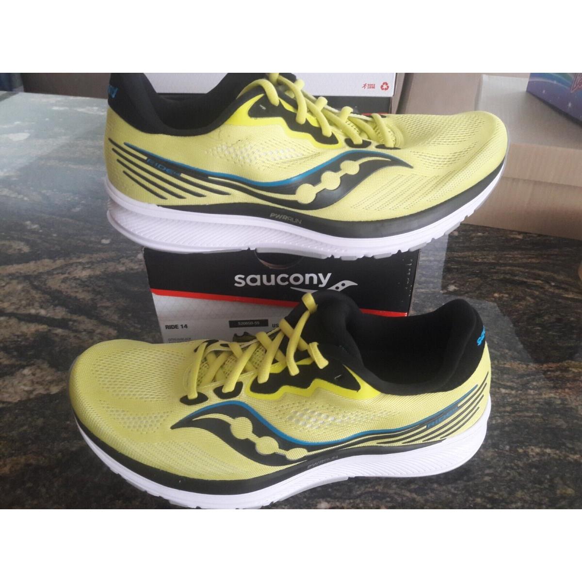 Mens Saucony Ride 14 Running Shoes Size 11