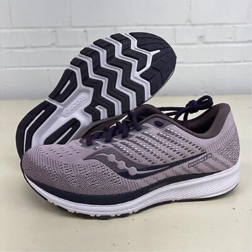 Saucony Women`s Blushdusk Ride 13 Wide Running Shoes S10579-20 - US 11
