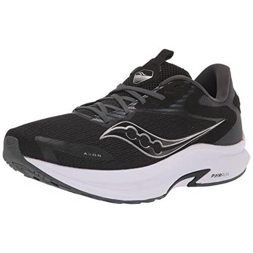 Saucony Men`s Axon 2 Running Shoes Black/white Size 12.5 - Black/White