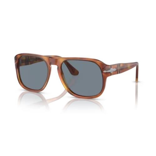 Persol 0PO3310S Jean 96/56 Terra di Siena/light Blue Unisex Sunglasses - Frame: , Lens: Light blue