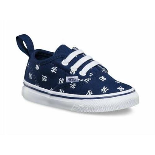 Vans Off The Wall Toddler Infant Baby X York Yankees Elastic Lace Shoes