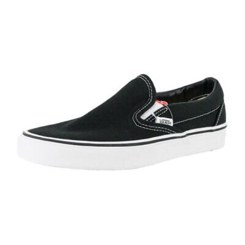 Vans Slip-on Sneakers Black Unisex Canvas Slip On Vulc Skate Shoes