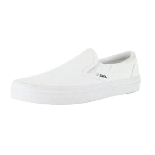 Vans Classic Slip-on Sneakers True White Unisex Skateboarding Era Vulc Shoes