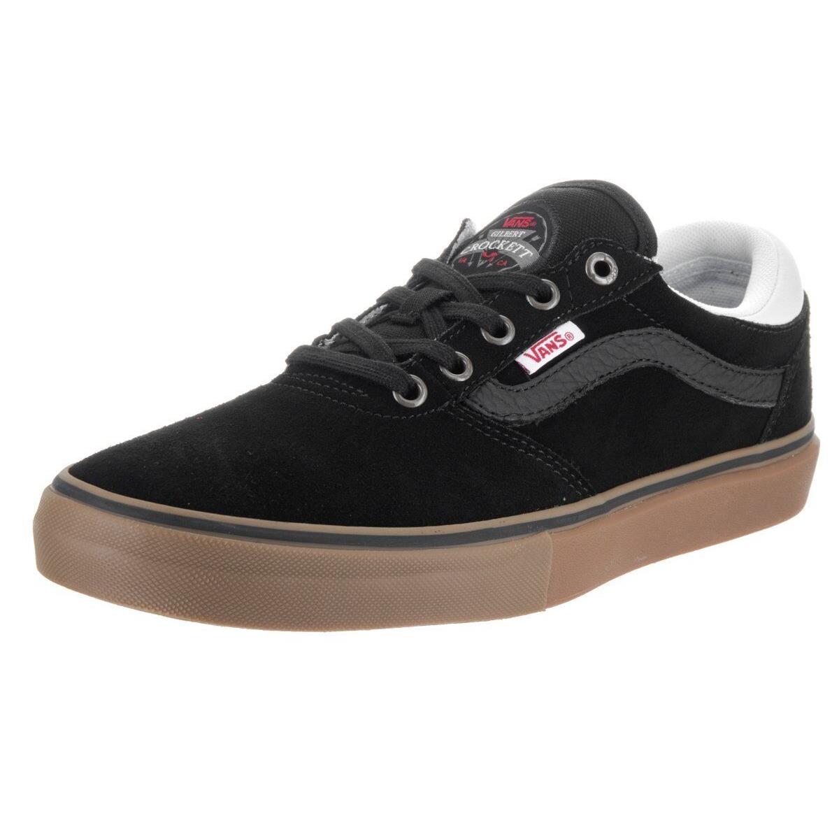 Vans Gilbert Crockett Black White Gum Mens Skate Shoes 6.5 Womens 8 - Black