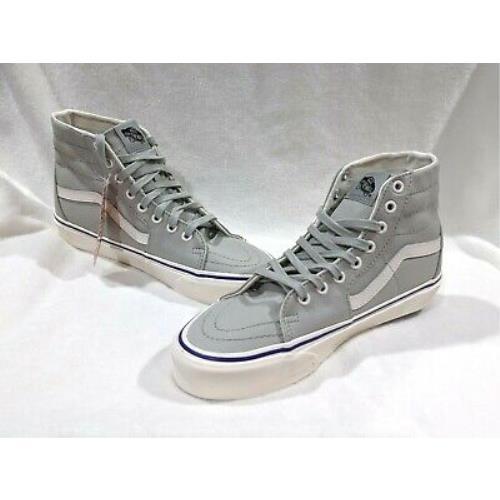 Vans Women`s SK8 Tapered Retrocali Mineral Grey Hi Top Skate Shoes-size 9.5