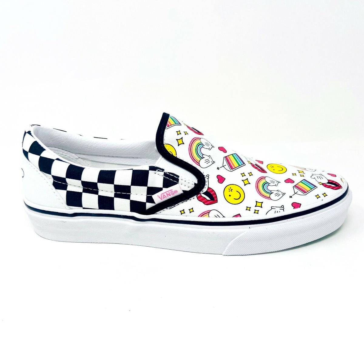 Vans Classic Slip On Flour Shop Icons Checkerboard Womens Casual Shoes