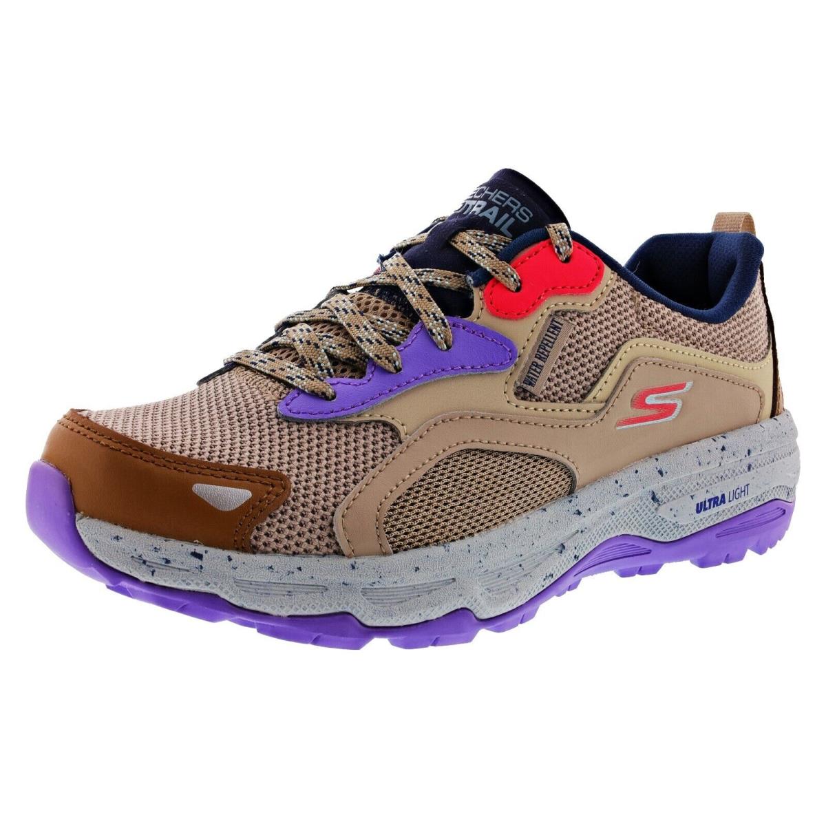 Skechers Women`s GO Run Trail Altitude-backwoods 128202 Trail Running Shoes TAUPE / MULTI