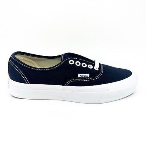 Vans Authentic Vault OG LX Canvas Navy Blue White Womens Casual Sneakers