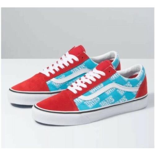 Vans Old Skool Retro Mart VN0A3WKT40L Men`s Skate Shoes Blue/red
