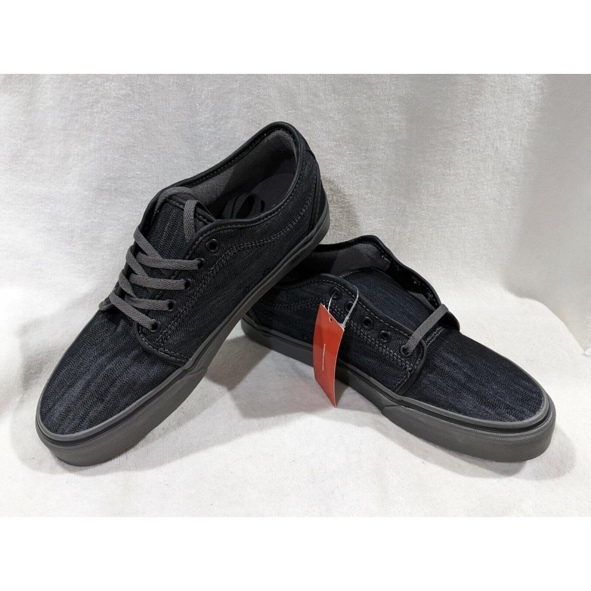 Vans Men`s Chukka Low Black/pewter Canvas Skate Shoes - Size 9/11.5