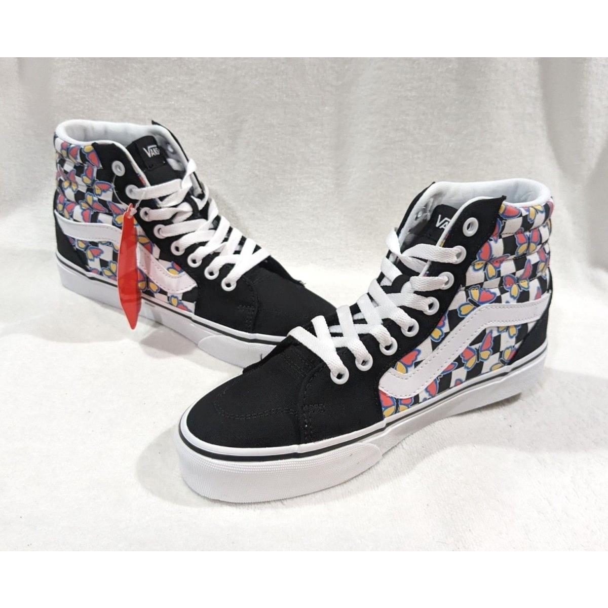 Vans Women`s Filmore Butterfly Checkerboard Hi Top Skate Shoes - Asst Sizes
