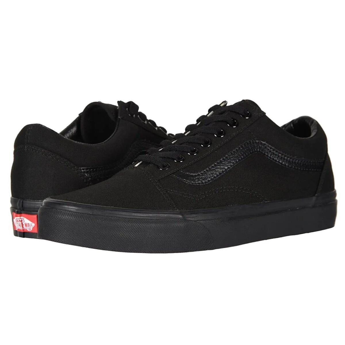 Vans Unisex - Old Skool Skate Shoe - Black/black - VN000D3HBKA