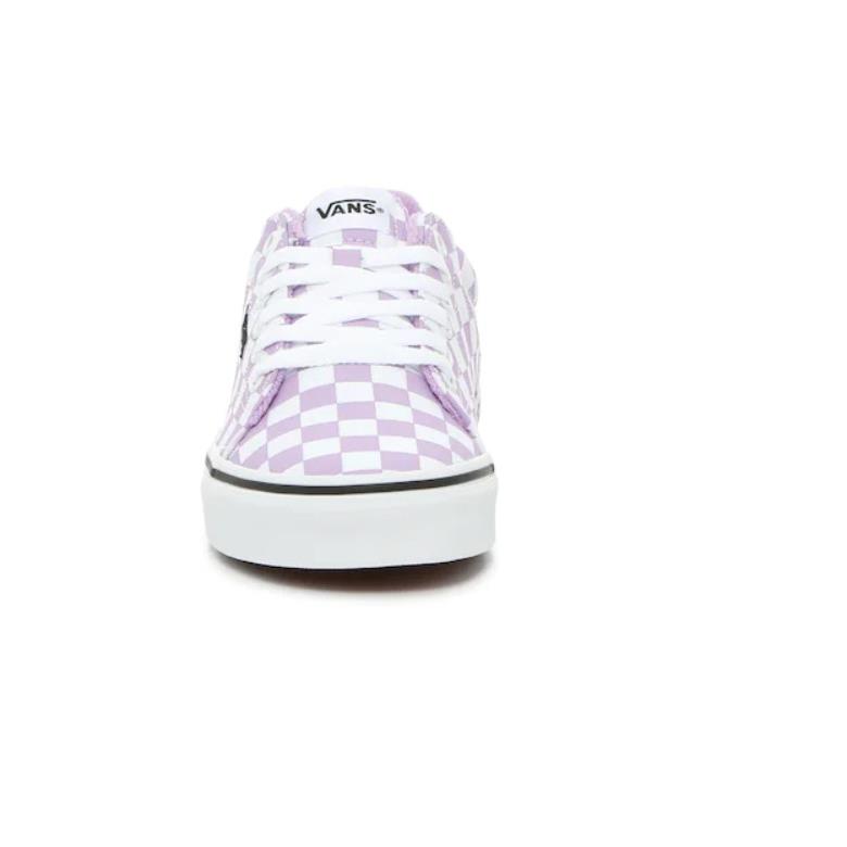 Vans Seldan Women`s Shoes Sneakers Skate Casual Low Tops PURPLE CHECKERBOARD PRINT