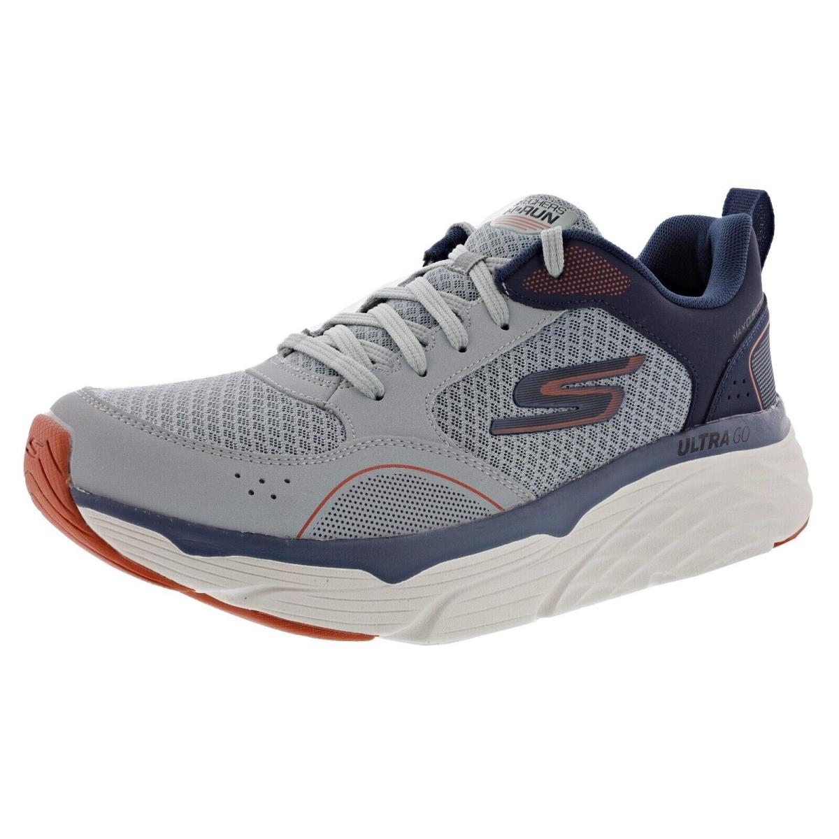 Skechers Men`s Max Cushioning Elite Rivalry 220062GYNV Lace-up Running Shoes GREY / NAVY