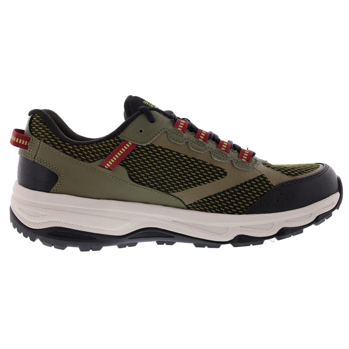 Skechers Men GO Run Trail Altitude 220111OLBK Water-repellent Trail Running Shoe OLIVE / BLACK