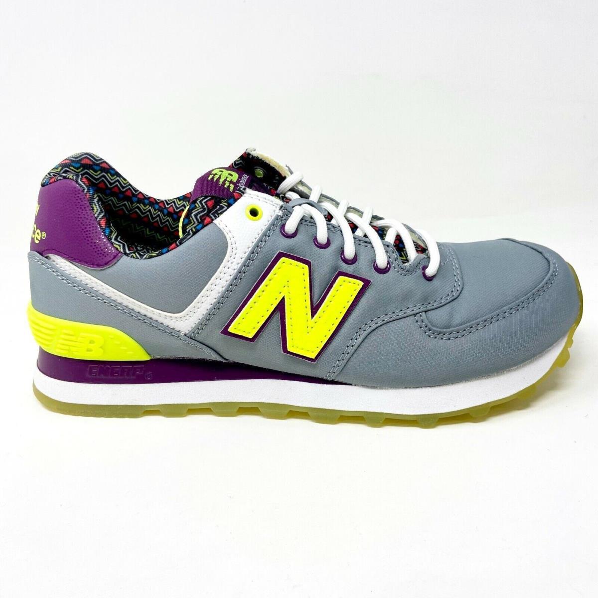 New Balance 574 Classic Street Beat Gray Purple Womens Casual Sneakers WL574SBF