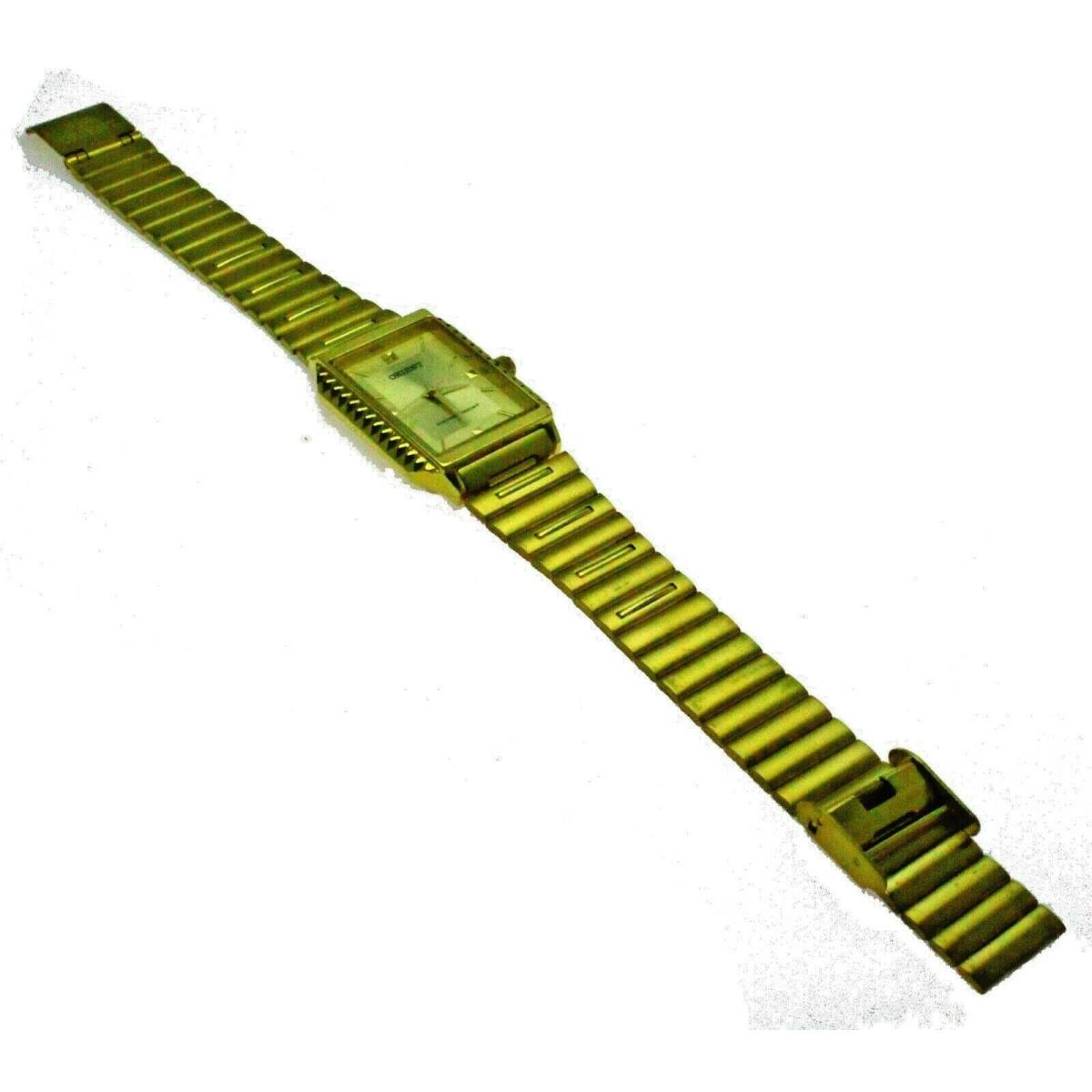 Quartz Rectagular Steel Yellow Gold Case Dial Watch - Orient watch - 083612803832 | Fash Brands