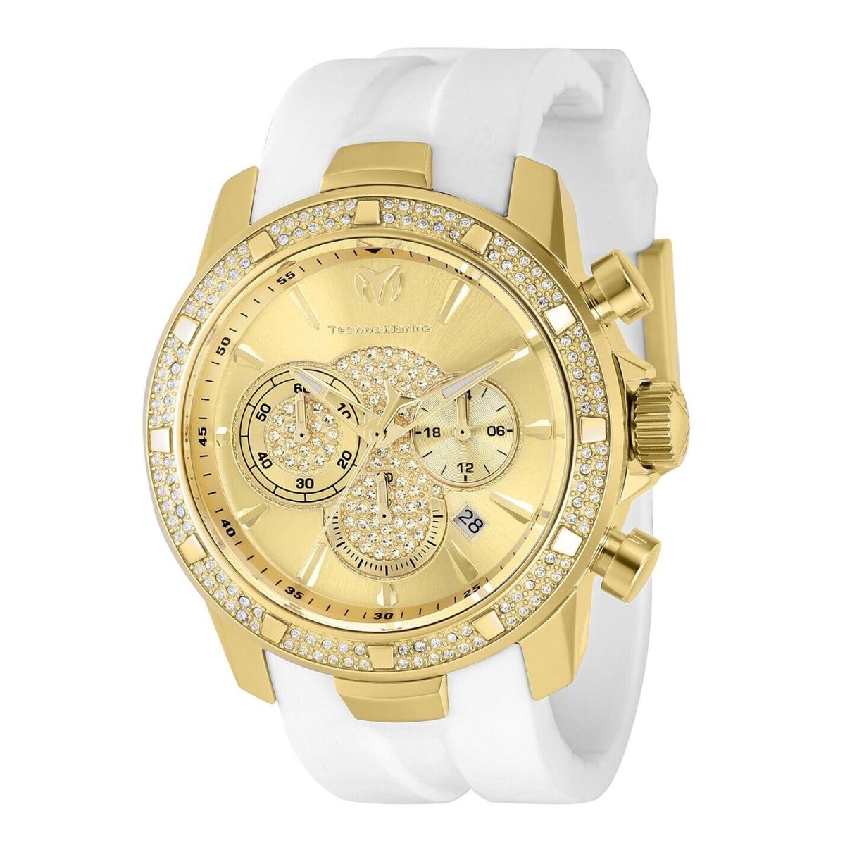 Technomarine TM-621010 Men`s Gold 45mm UF6 with 132 Crystals--- Arrival