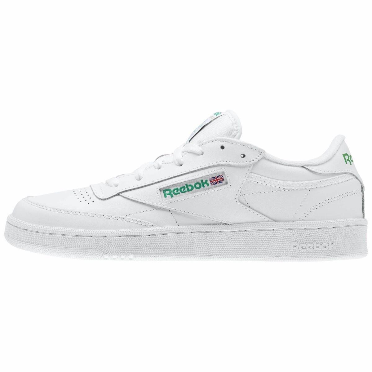Reebok Club C 85 AR0456 White/green Leather Casual Men Shoes