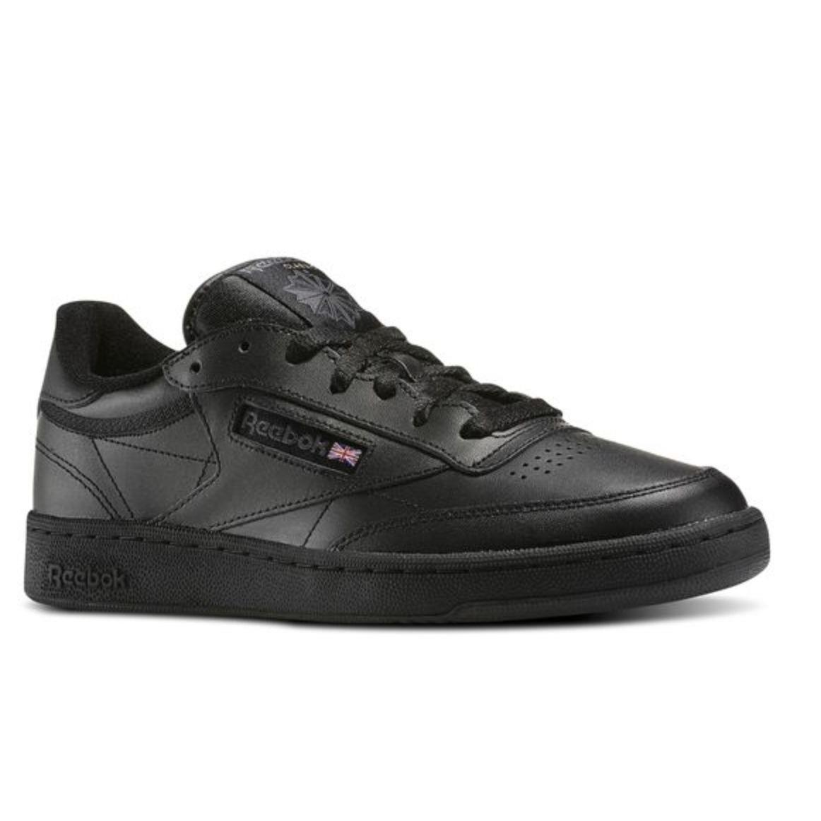Reebok Club C 85 AR0454 Black/charcoal Leather Casual Men Shoes