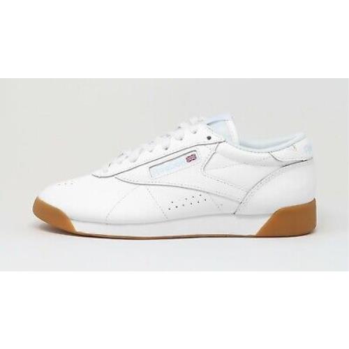Reebok Women`s Classic Freestyle Lo Shoes Sneakers FZ2034 - White/gum